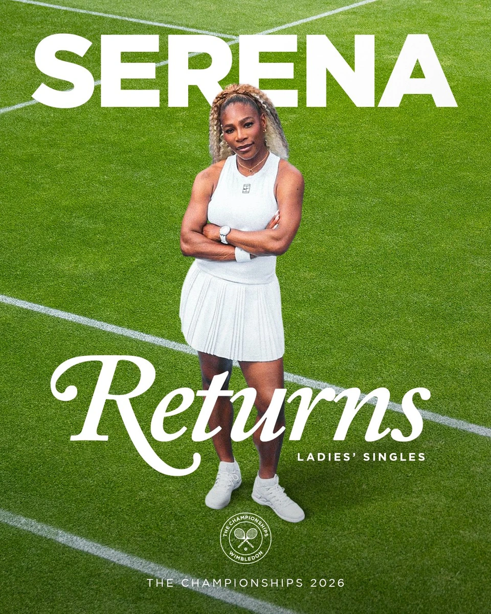 Serena Vilijams igra i singl na Vimbldonu!
